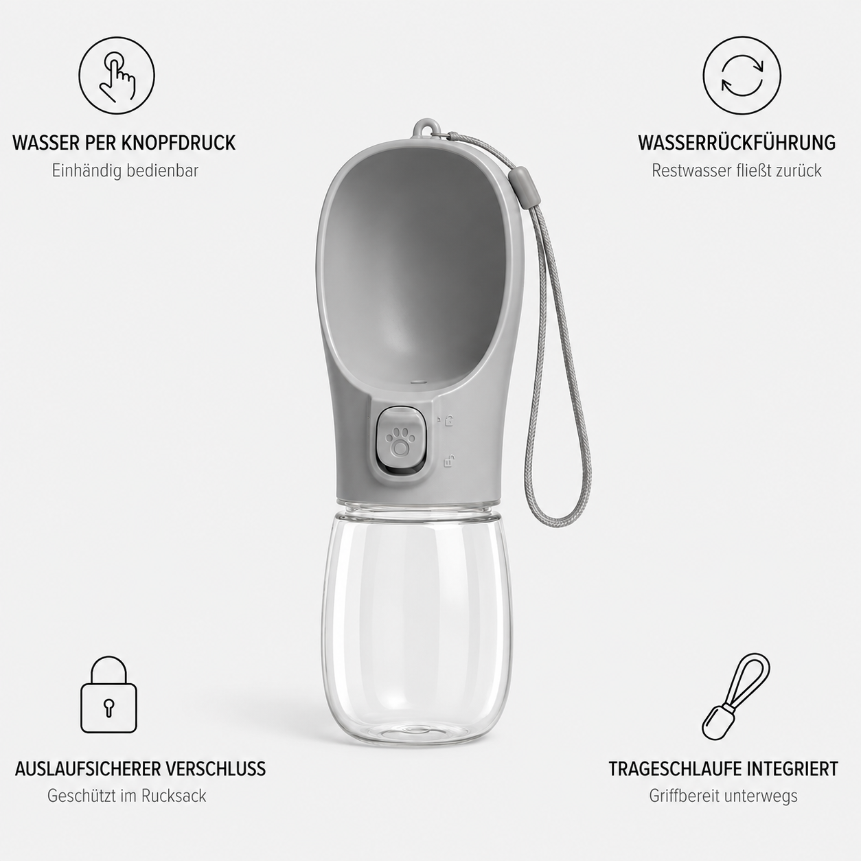 AquaPaw - Portable Waterbottle